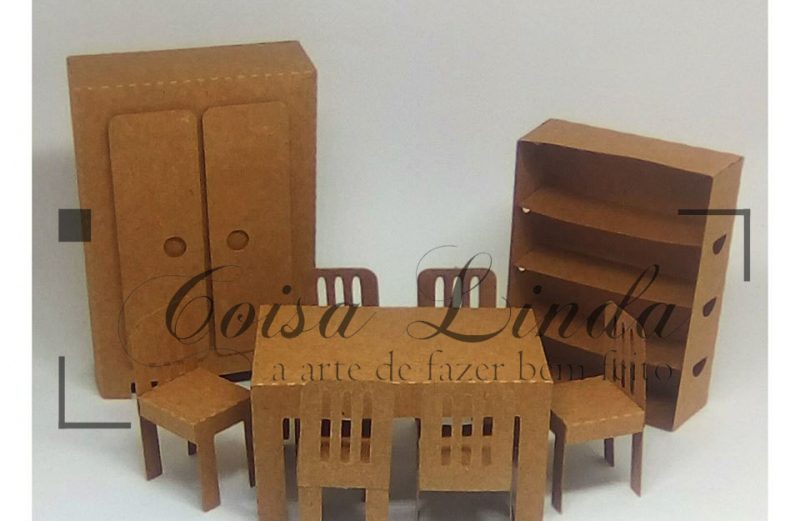 Kit de Moveis para Dioramas e Maquetes